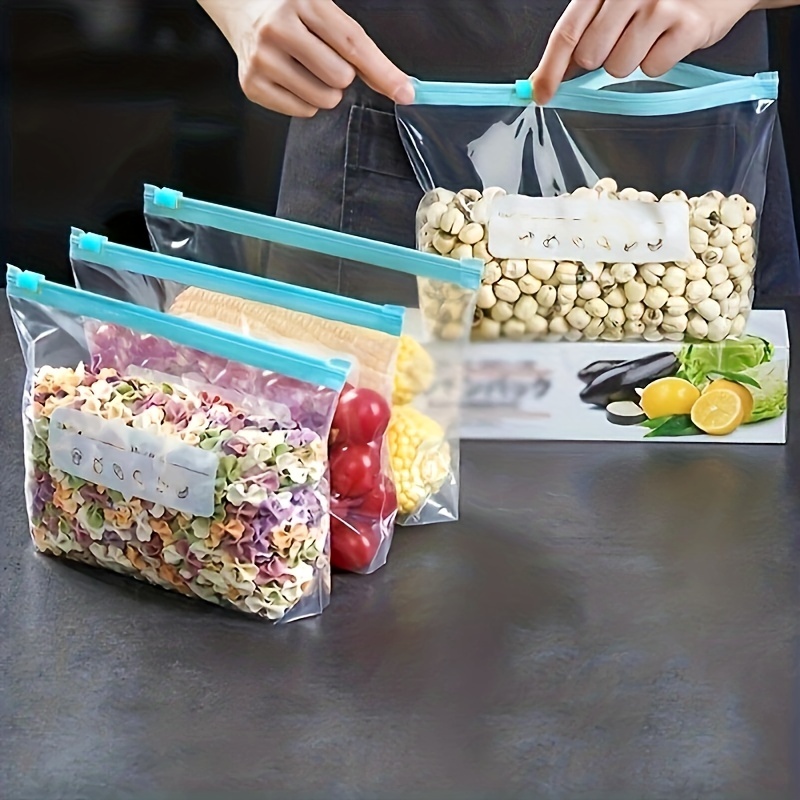  Bolsas reutilizables para guardar alimentos, paquete de 24  bolsas planas sin bisfenol A para congelador (8 bolsas reutilizables de  galón, 8 bolsas reutilizables y herméticas para sándwich, 8 bolsas de grado