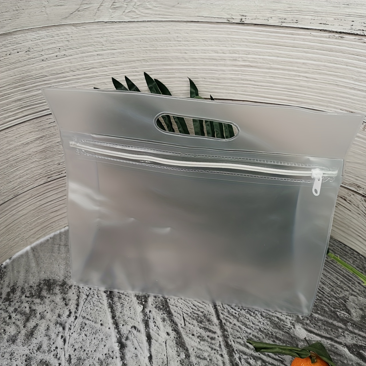 Clear Plastic Storage Bags With Vents And Frosted Ziplock - Temu