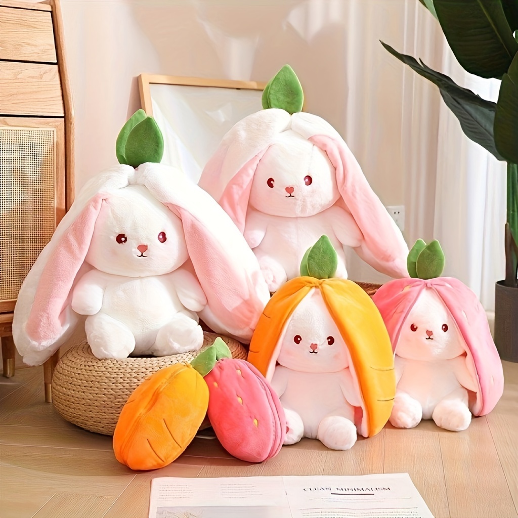 Peluche Lapin Animaux Réalistes Peluche Coussin Doux Oreiller Peluches Lapin  pour Party Favor, Rose 28cm : : Jeux et Jouets