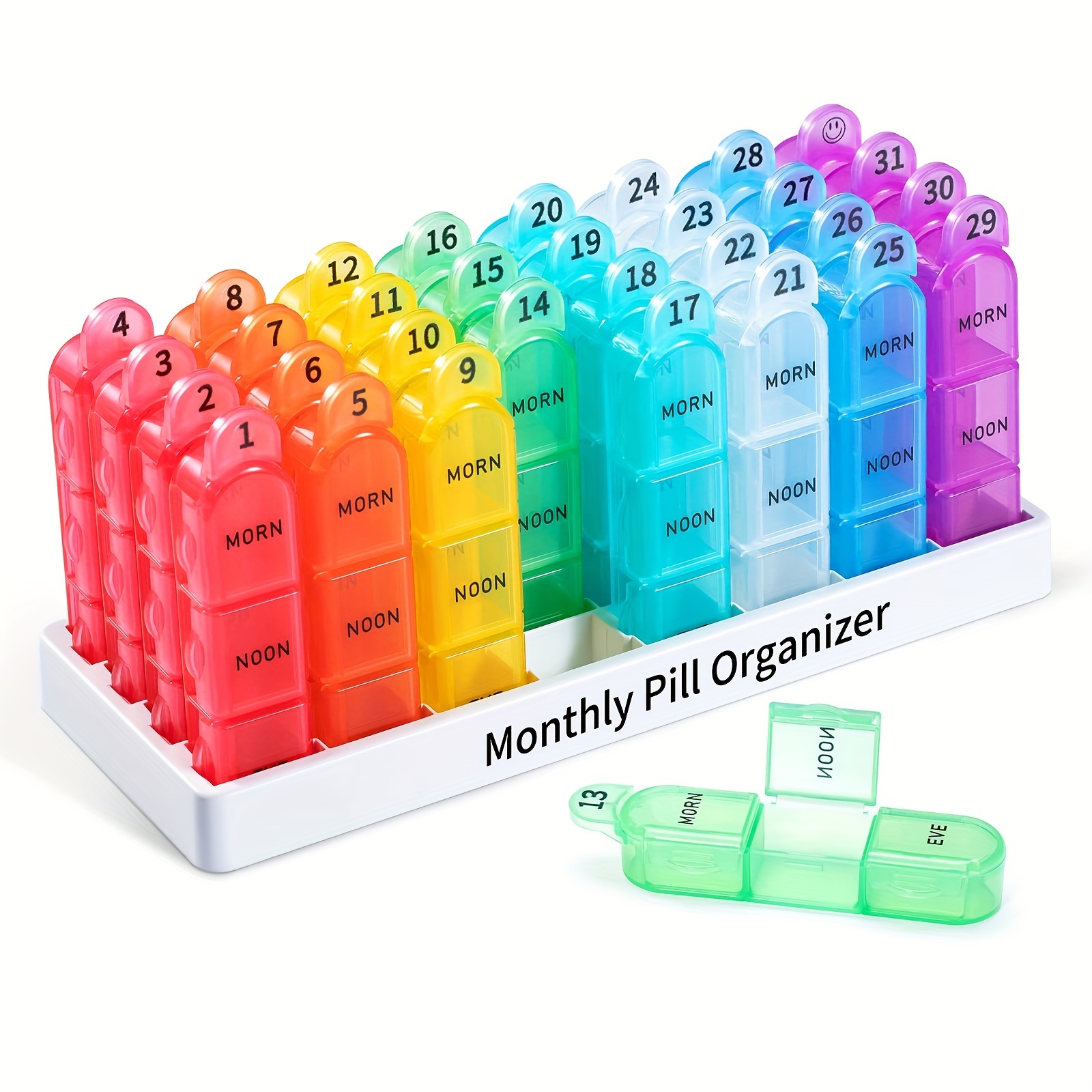 Large capacity Weekly Pill Box With Moisture proof Design 21 - Temu