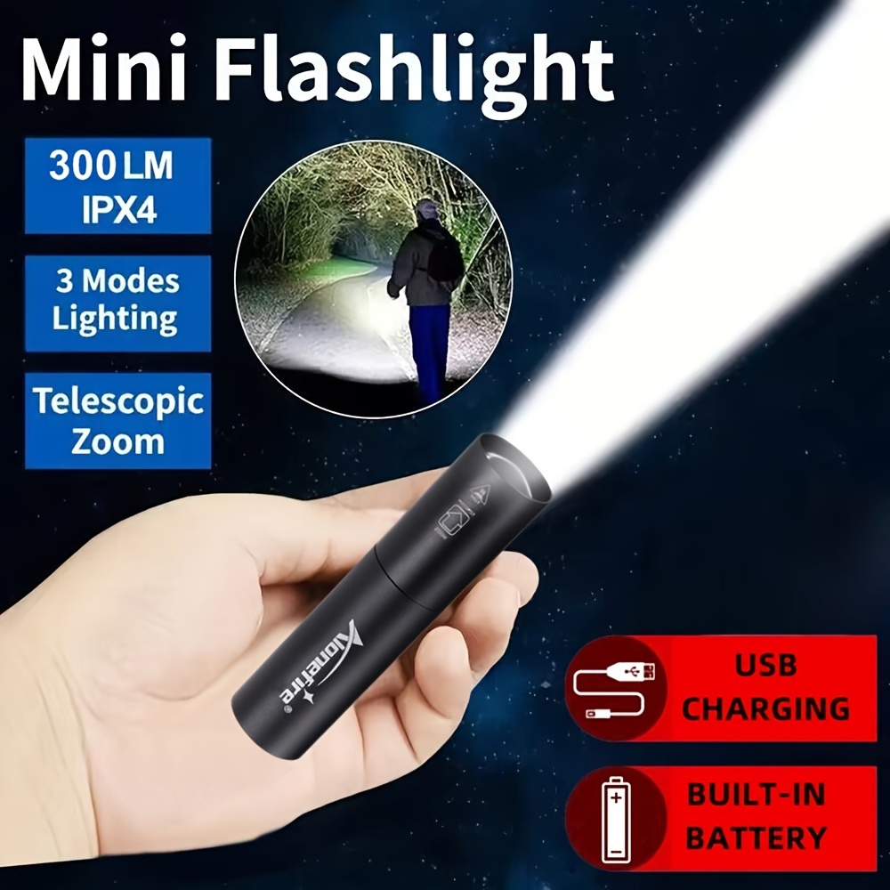 AloneFire X170 XPE LED Mini Lampe De Poche - 3 Modes, Zoomable