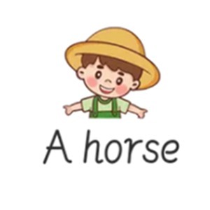 A horse Fashion child