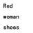Red woman shoes