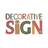 Decorative sign M