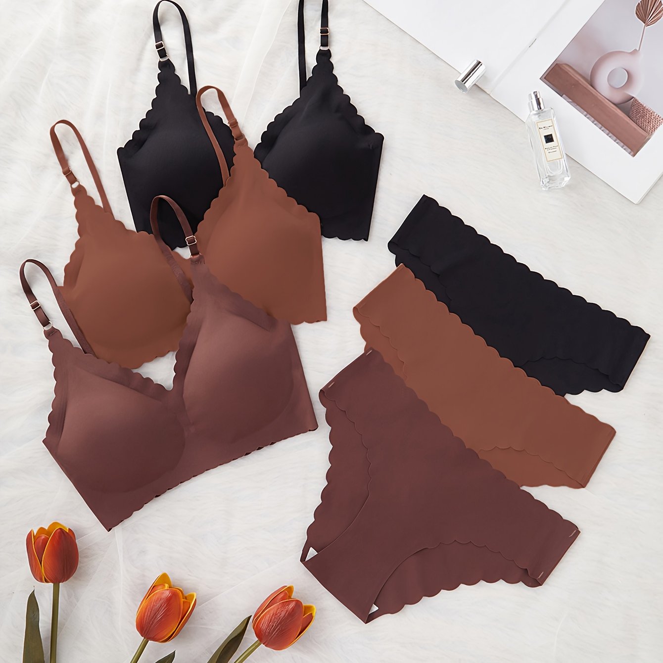 3-pack Comfortable Seamless Women's Underwear Set