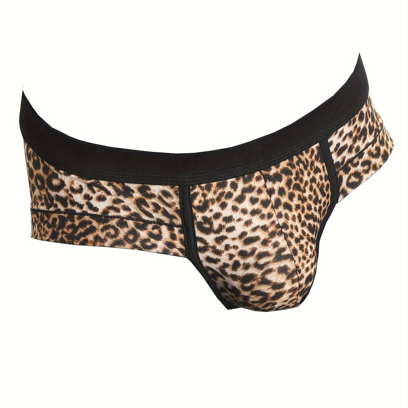 TEMU Pack Of 1 Men's Underpants, Fashion Print Low Waist Briefs, Breathable And Trendy Sports Shorts