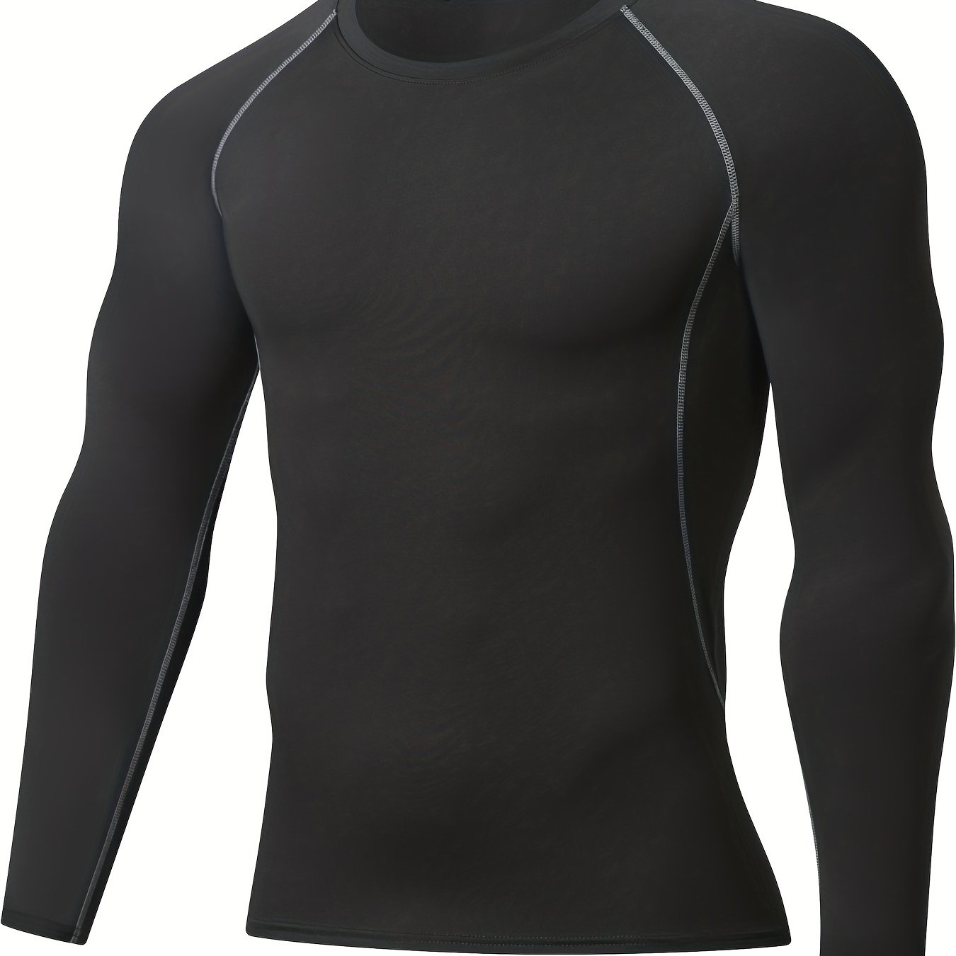 TEMU Camiseta De Compresión Deportiva Cómoda, De Color Sólido, De Verano Para Exteriores, Ropa De Hombre Para Actividades De Fitness