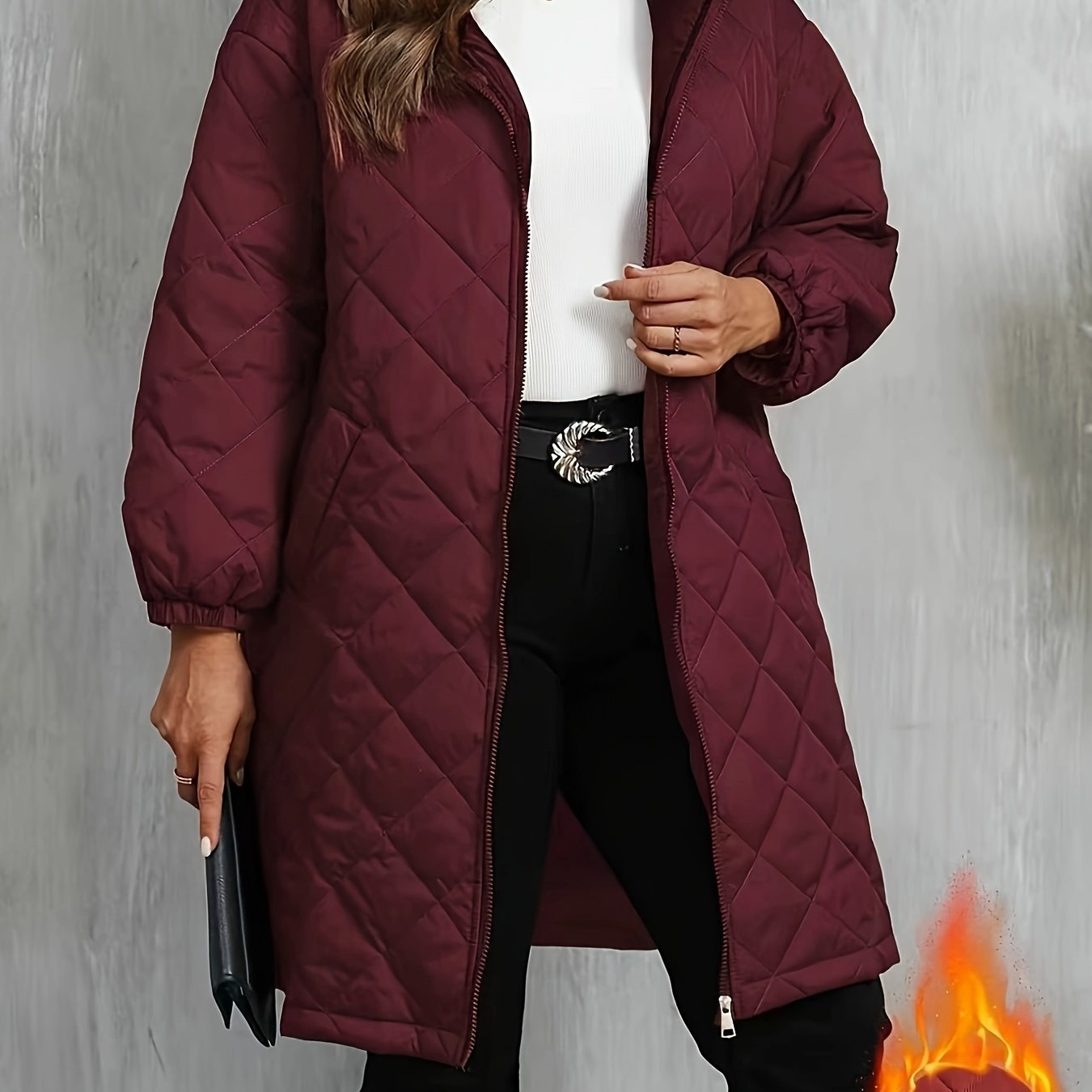 TEMU Plus Size, Women's Casual Plus-size Jacket
