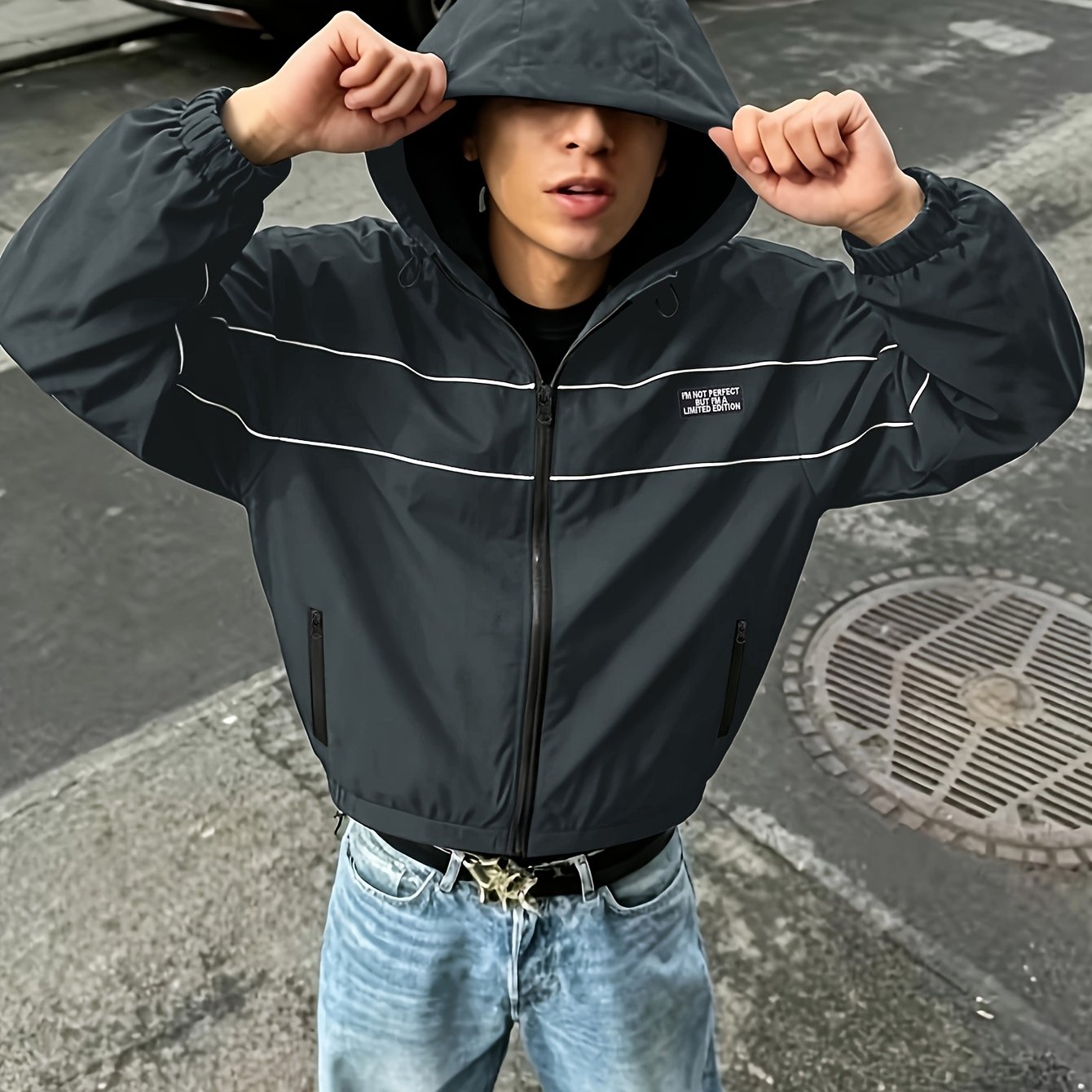 TEMU Men's Jacket All-match Trendy Comfortable Outdoor Fashion Easy Good-looking Loose Jacket