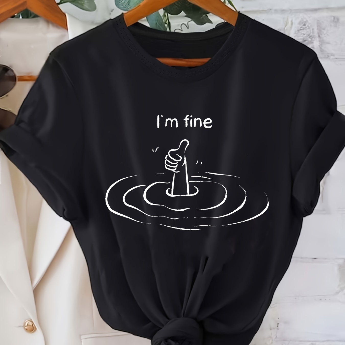 Plus Size - Plus Size - -size Printed Round-neck T-shirt, Casual Short-sleeve T-shirt For Spring And Summer