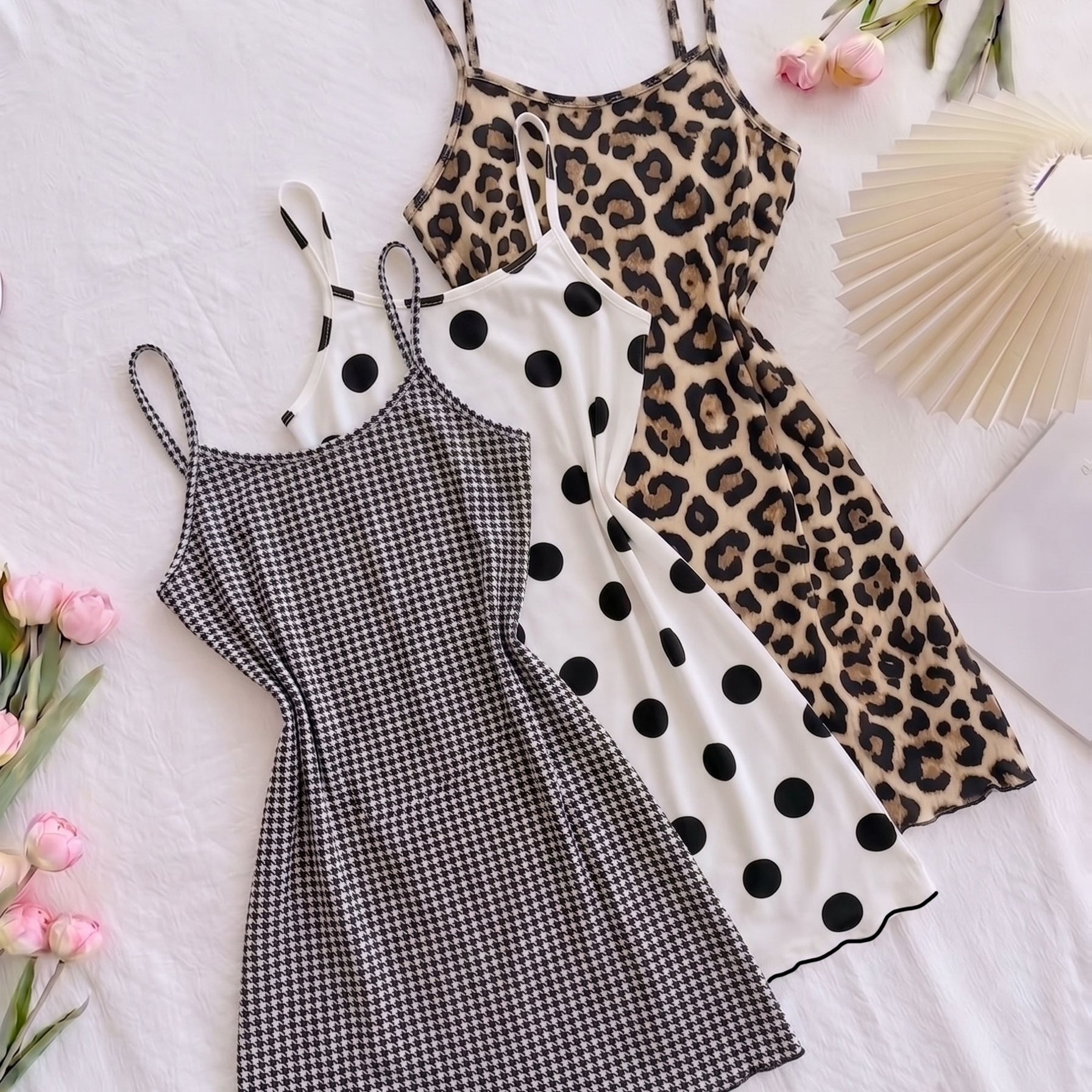 TEMU [new Arrival] Women's Printed Camisole Casual Comfortable Pack Of 3