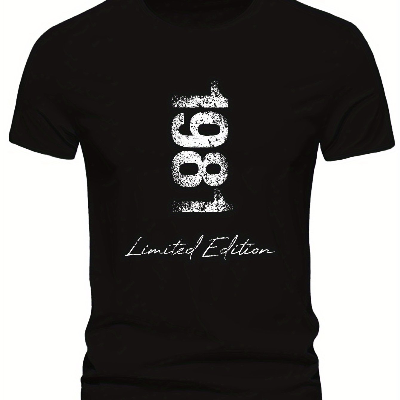 TEMU 1981 Edition Men's Short Sleeve T-shirt Summer T-shirt Top