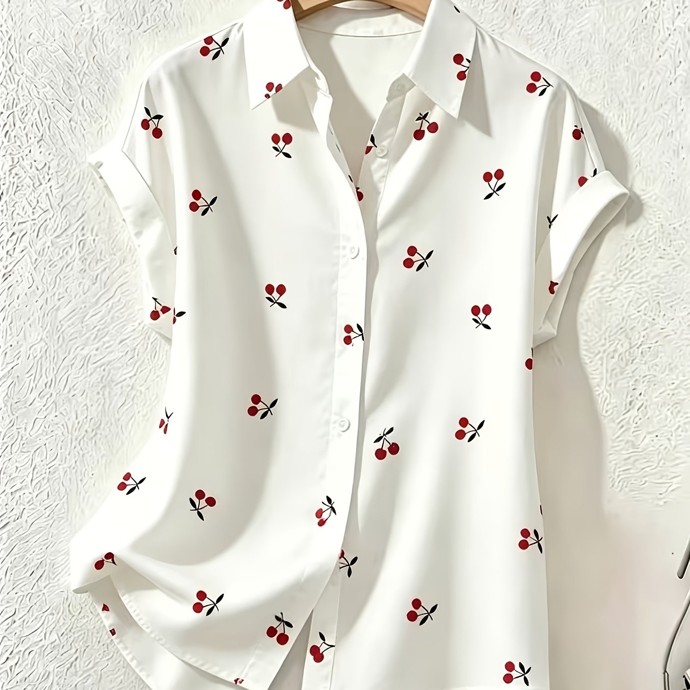 TEMU Women's New Short-sleeve Shirt, Cute, Sweet, , Casual, And Versatile Top