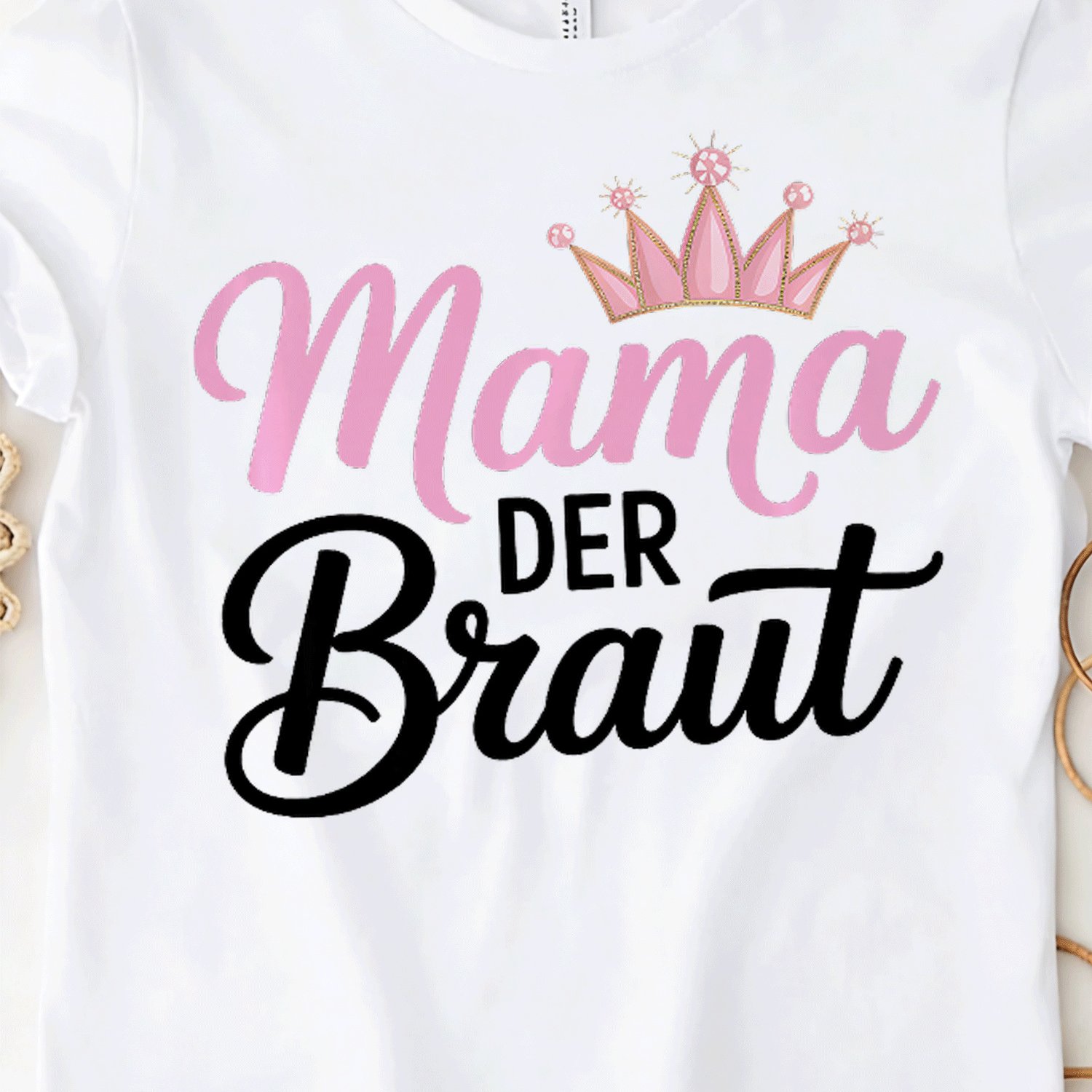 Men' & Women' Funny "mama The Bride" Bachelor Party T-shirt - Suitable For Weddings, Apparel, Jga Premium Unisex Tee With Round Neck, Machine Washable Casual Shirt For Wear
