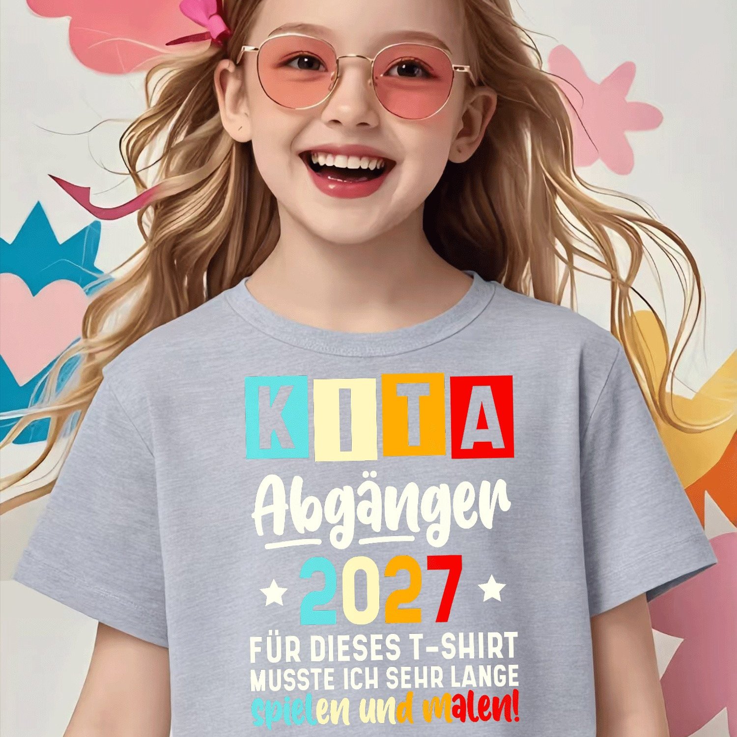 Kita Abgaenger 2027 Schulkind Einschulung Schule Letzter Tag T-shirt For Boys Girls Kids Chlidren T-shirt