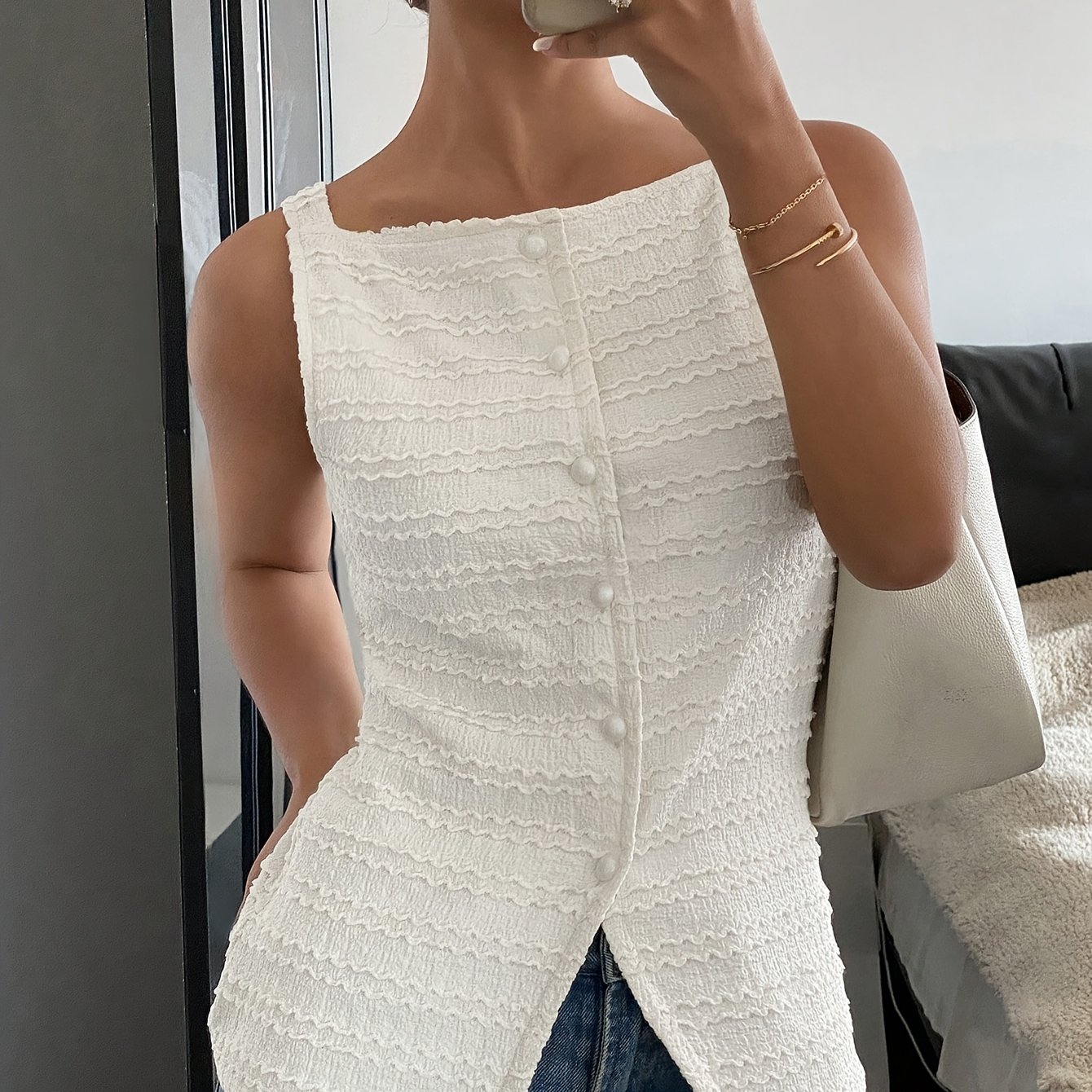 TEMU Chaleco de moda para mujer