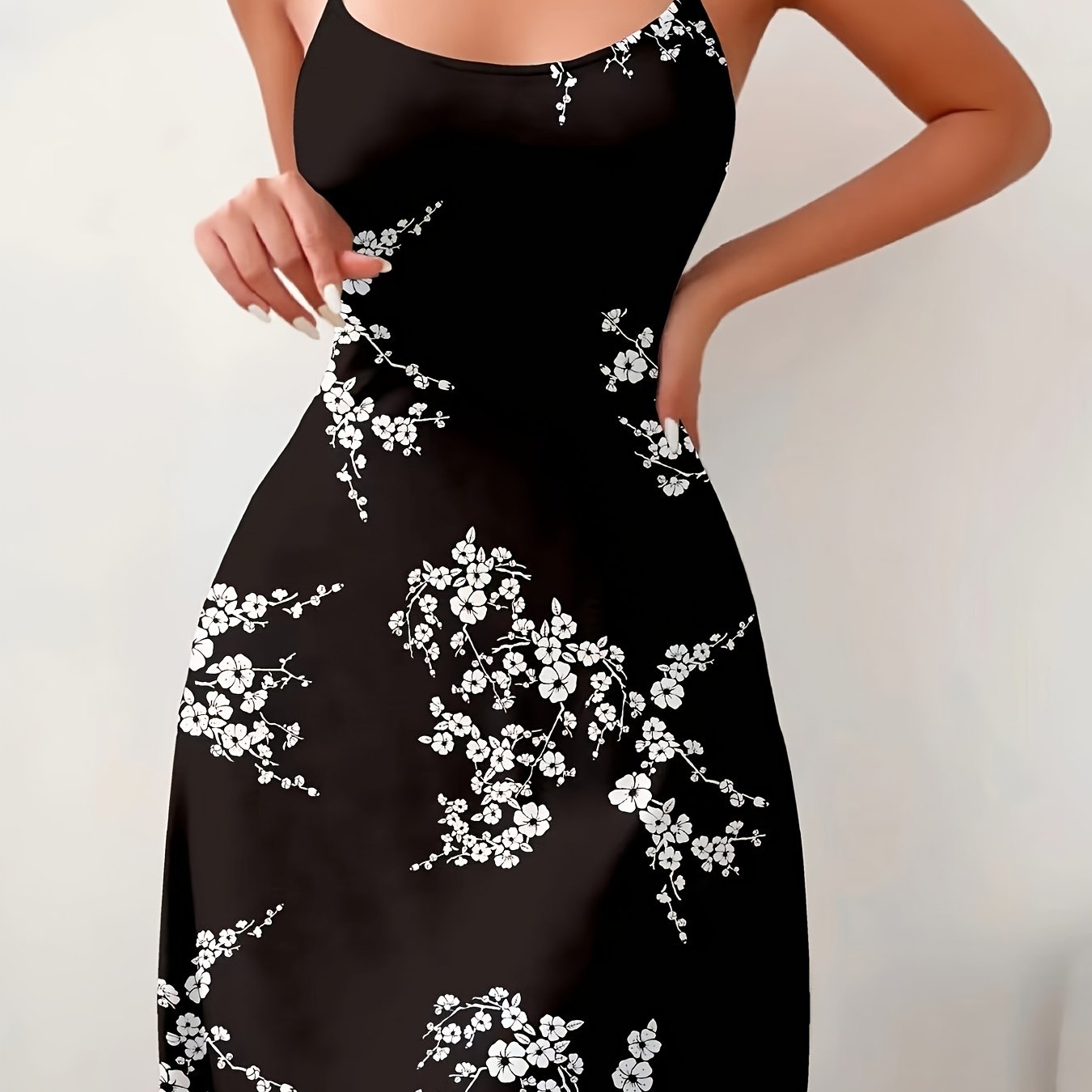 Image of Women's Dress, Elegant Sexy Casual Fashion Nightgown