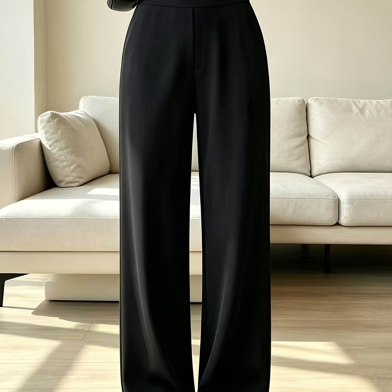 TEMU Taglie Forti, Pantaloni da Donna Taglie Forti a Vita e Larga - Pantaloni Elasticizzati Lunghi fino a Adatti per il e l'Abbigliamento Casual, e
