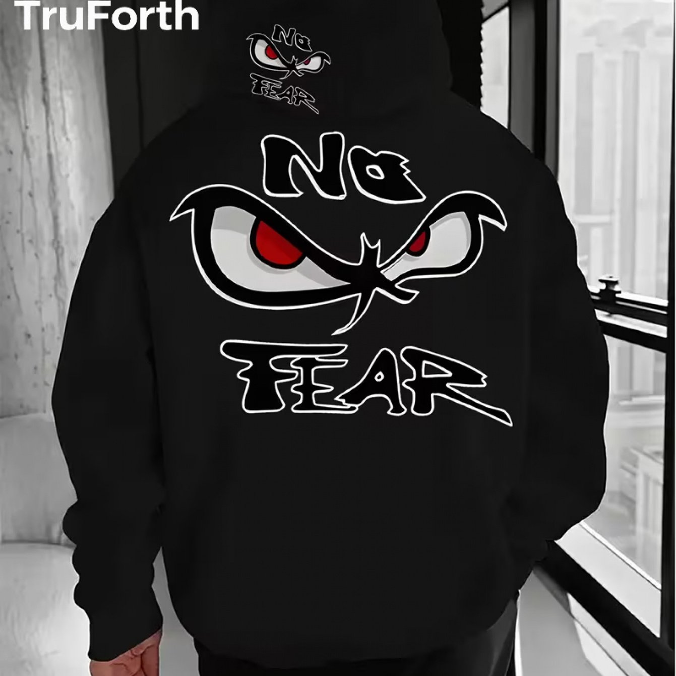 TEMU 250g - New Style Heat Transfer Print For Spring And Autumn, Trendy Hooded Men's Sweatshirt, Casual Drawstring Hoodie, Long-sleeve Hooded Heat