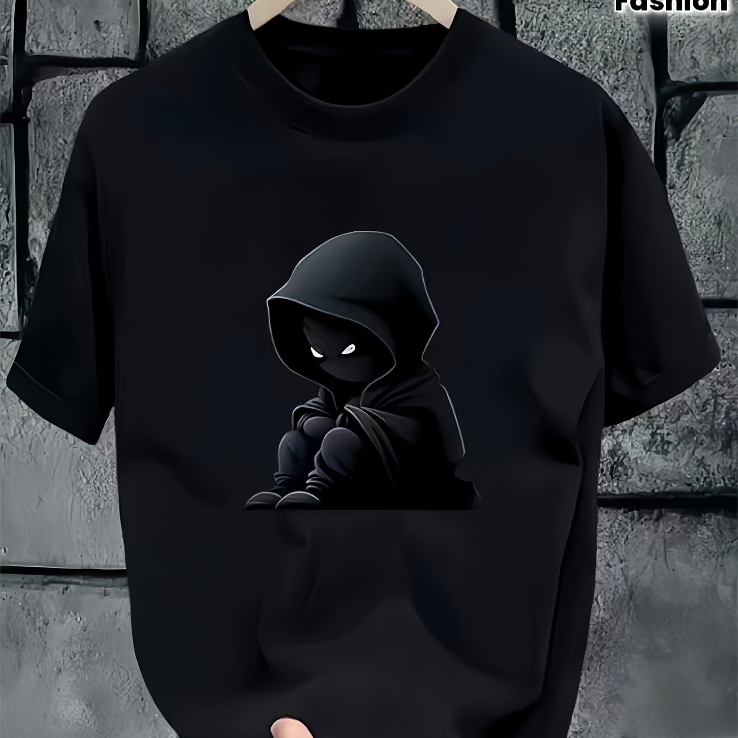 TEMU Men's Fashion T-shirt, Suitable For , Stylish With Fresh Pattern Prints, Thick And High Quality