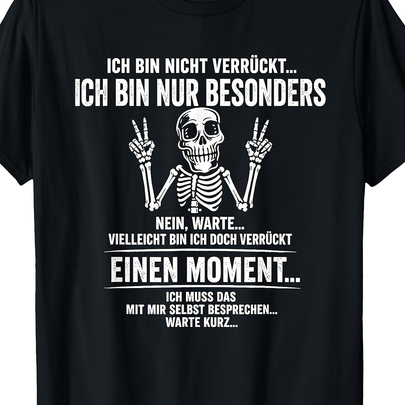 Image of Crazy, Just Special Sarcastic Quote T-shirt Men's Black Tee Classic Perfect For Home|outdoor|work|gifting (valentine's Day|birthdays|mother's Day) All Sizes Unisex