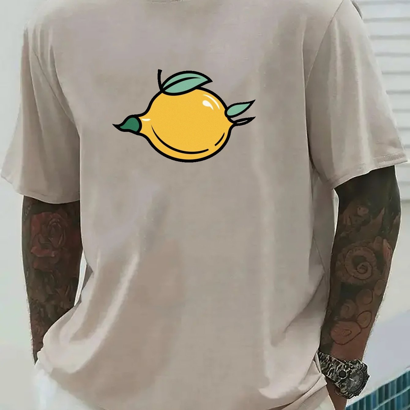 lemon print t shirt