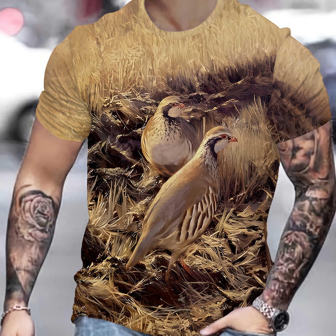 TEMU Men's 3d Print Fashion T-shirt