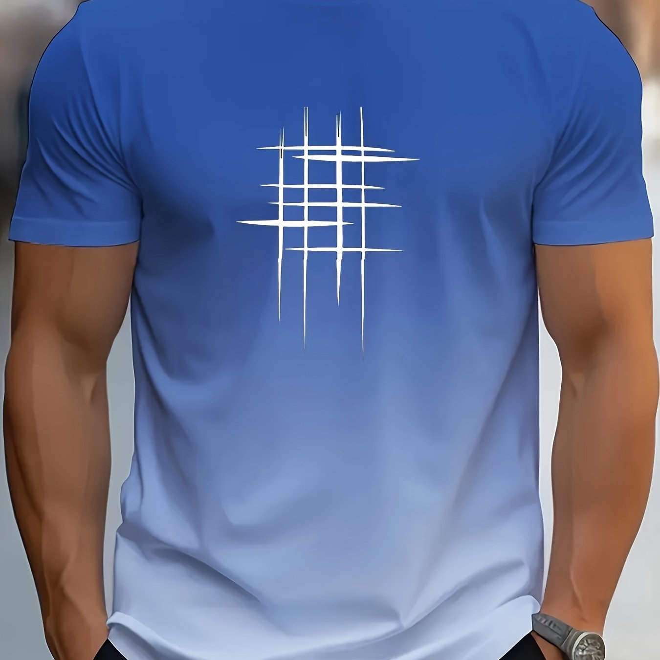 Men's 3d Short Sleeve T-shirt For Casual Fishing, Sports, Running, Fashion, , Holidays, And Parties