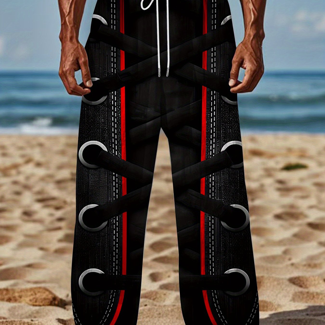 TEMU New Autumn And Winter Men's Trousers Loose Straight Leg Youth European And American Trendy Casual Pants