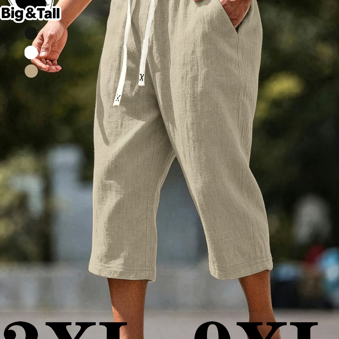 TEMU Shorts décontractés grande taille pour hommes, Nouveauté été