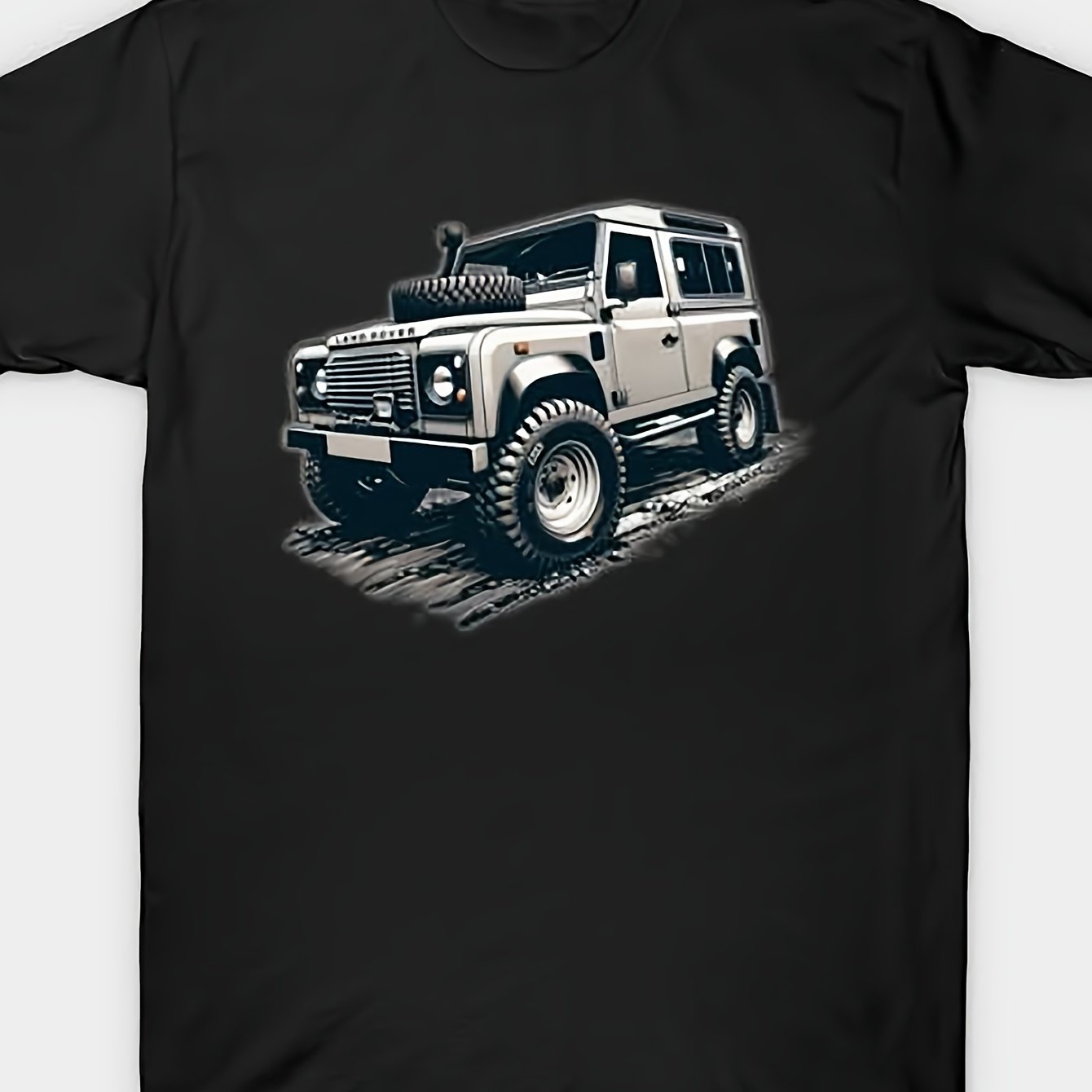 TEMU Defender T-shirt, Black Crew Neck, In Sizes S To Xxl