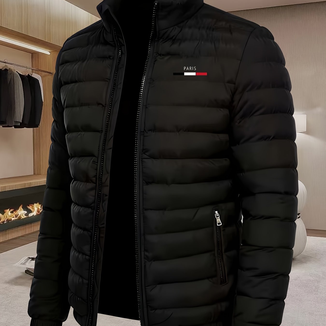 TEMU Men's Winter Lightweight Cool Jacket Outdoor Sports Hiking Casual Warm Comfortable Jacket