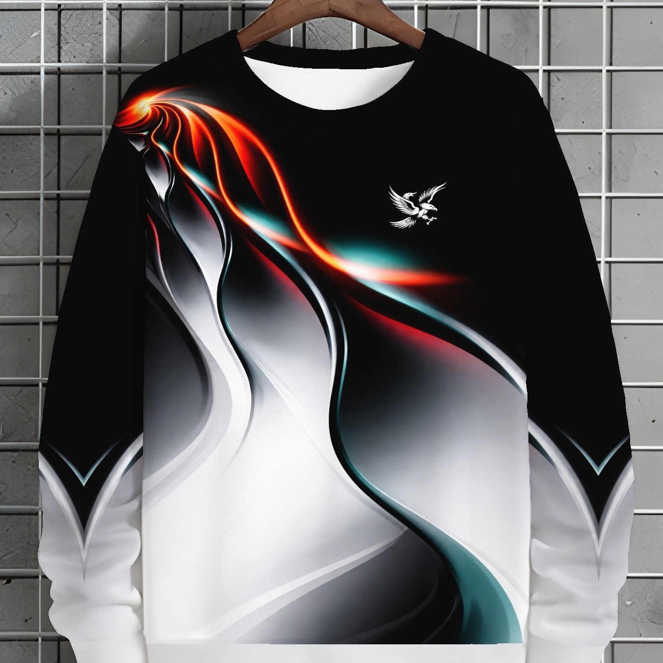 TEMU Men's Casual Round Neck Sweatshirt, Casual Versatile Trendy Sweatshirt
