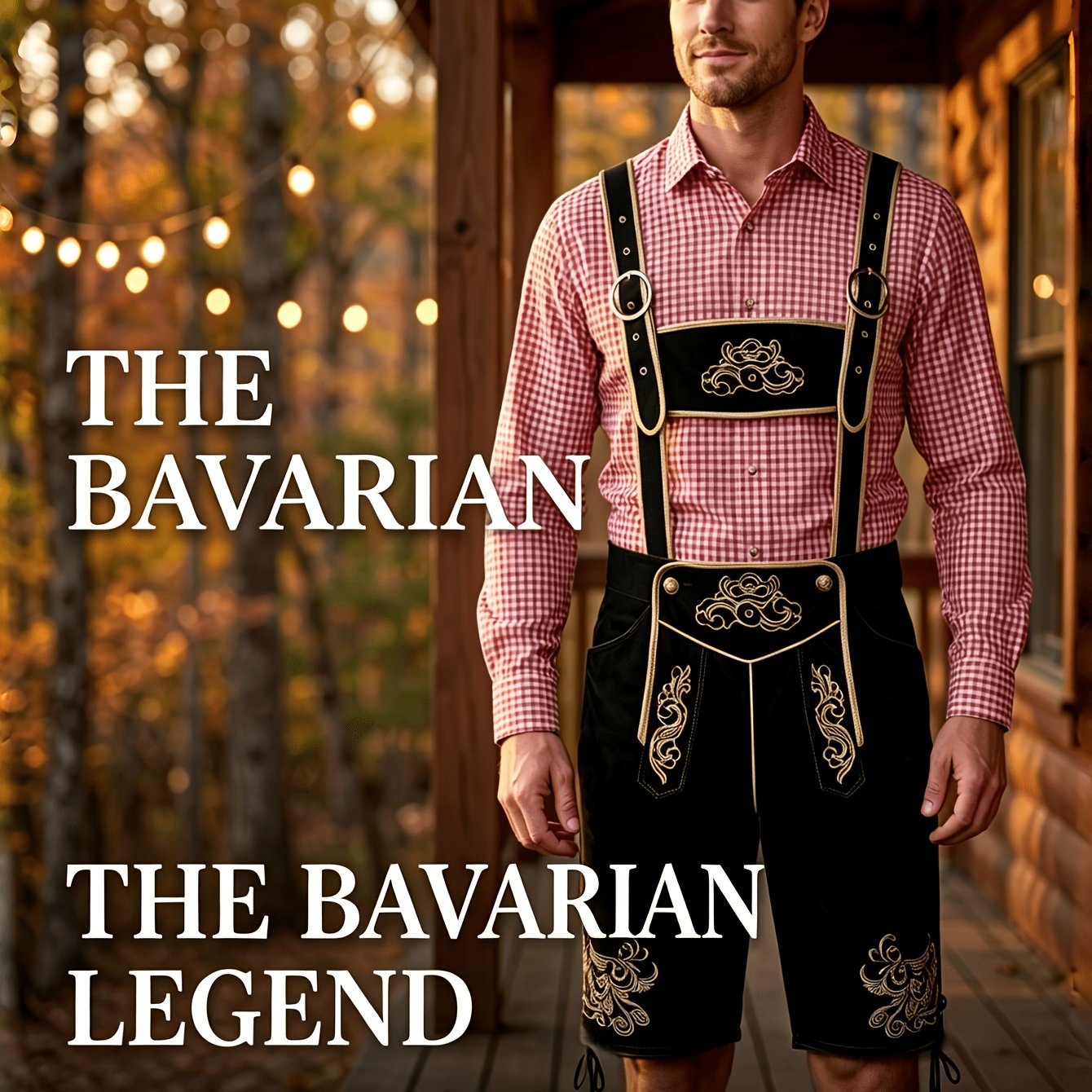 TEMU Men's Traditional Embroidered Shorts German Munich Oktoberfest Outfit Pants Halloween Ethnic Traditional Holiday Party Wear, Role Play Outfits