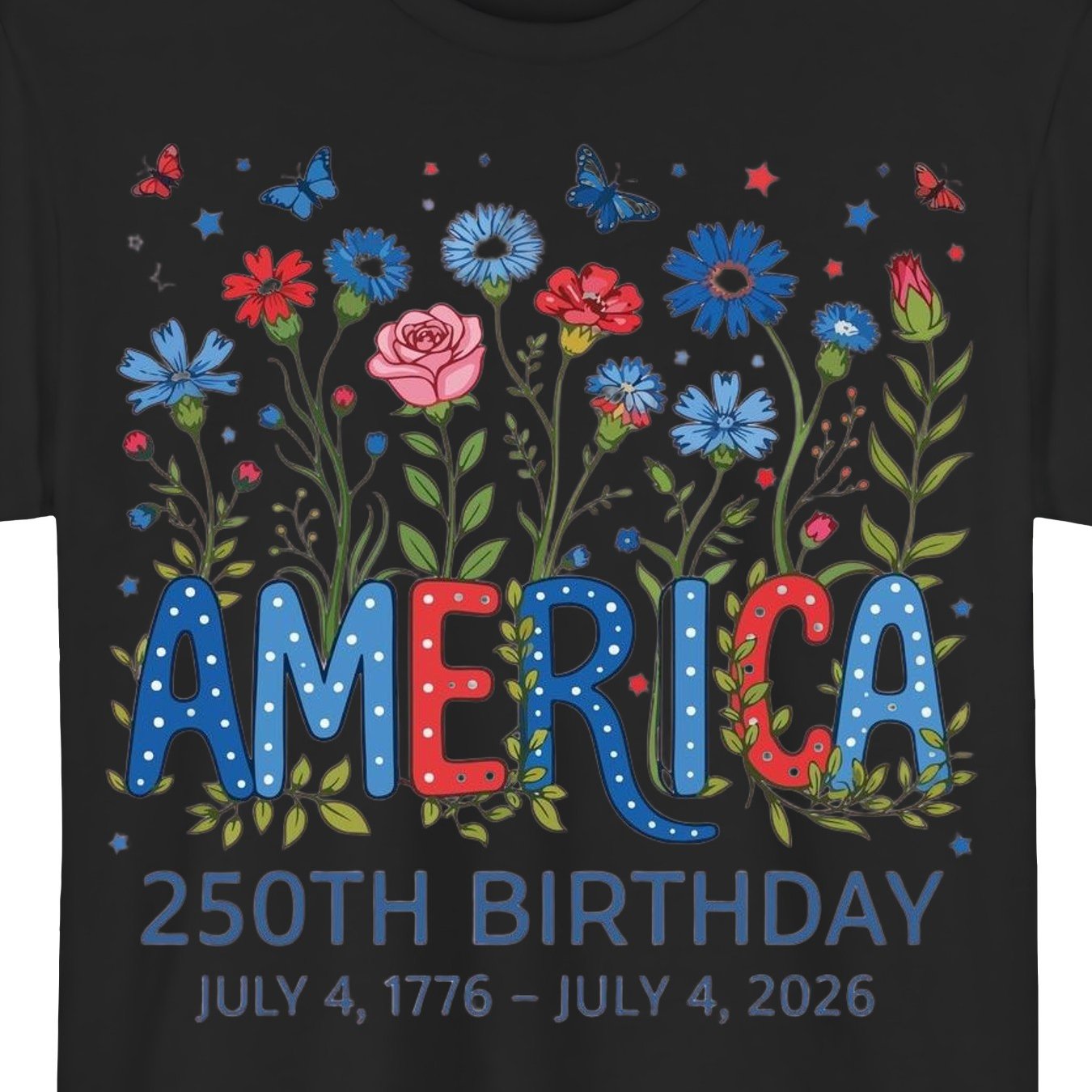 TEMU Plus Size, 250th Birthday T-shirt Compatible For Usa - Colorful & Design, 250 Years Themed Party Outfit, Day Gift, Casual Crew Neck Top (machine
