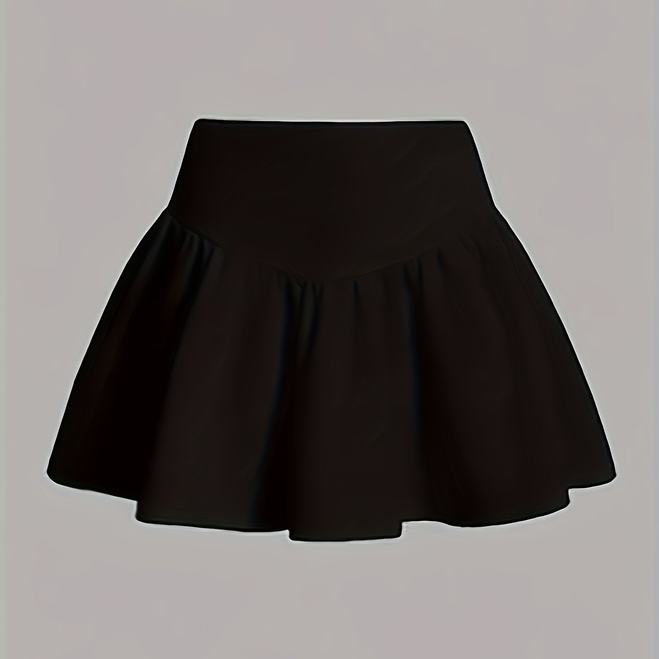 TEMU Women's Natural Pleated Mini Skirt