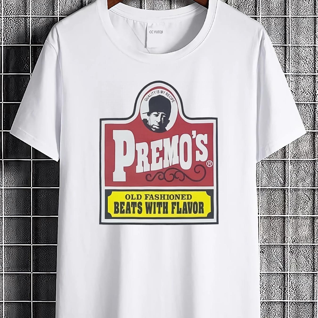 Image of Retro Dj Premier Hip Hop Rap T-shirt - Classic Logo & Name Design, Unisex Fashion, In 2xlxxl Sizes, Comfortable Breathable Material For Casual Wear & Dj Gatherings
