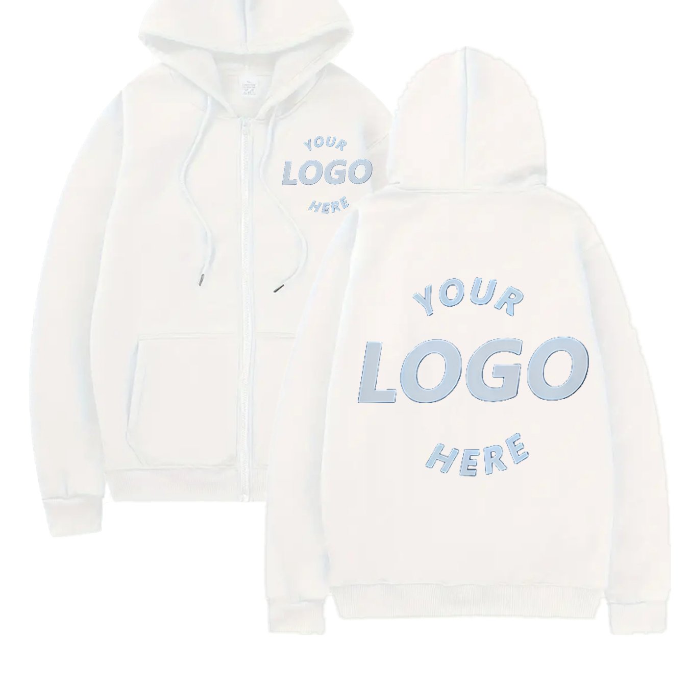 TEMU 2026 Customized Printed Men Women Zipper Up Hoodie Loose Casual Clothing Fashion Long Sleeve Hooded Pullover Personality Sweatshirts