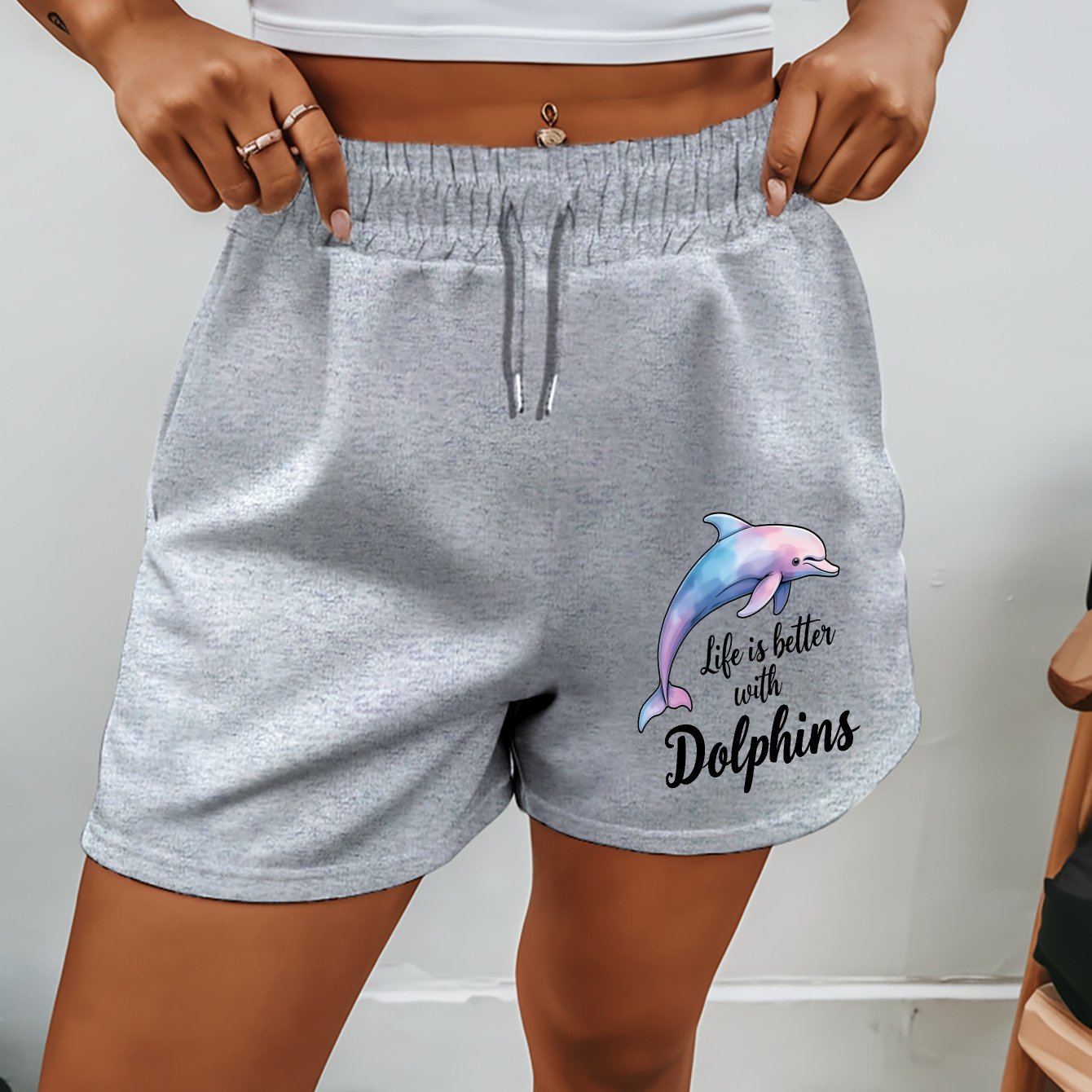 TEMU Plus Size, Better With 2025 New Plus Size Women's Shorts Summer Casual Versatile Medium Pants S American Trendy Outerwear Extra Large Five-fifth
