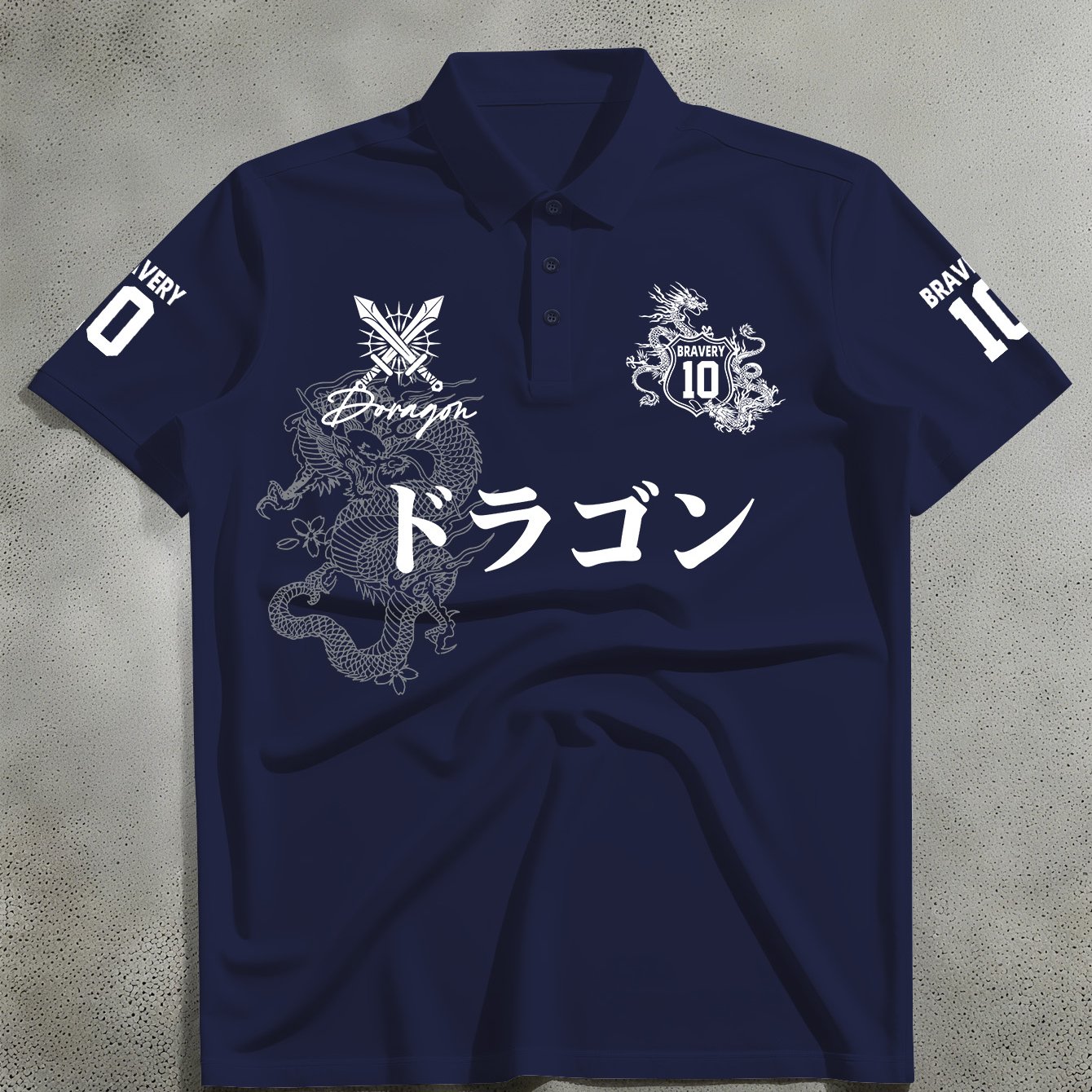 TEMU 's Short-sleeve , , Line-drawing Dragon With Japanese Sleeve Print Shirt