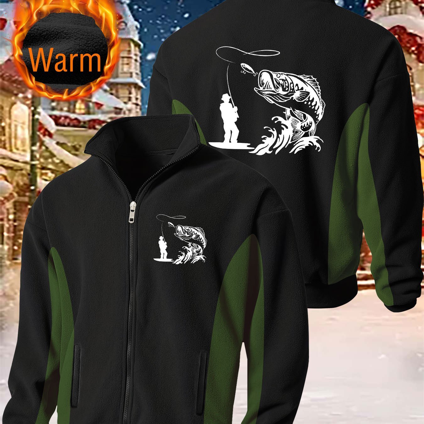 E-shop Herrenjacke für kaltes Wetter, Herbst Winter, Stehkragen - Gefütterte, verstärkte Hemdjacke, Outdoor-Radfahren, stylische warme Kleidung,