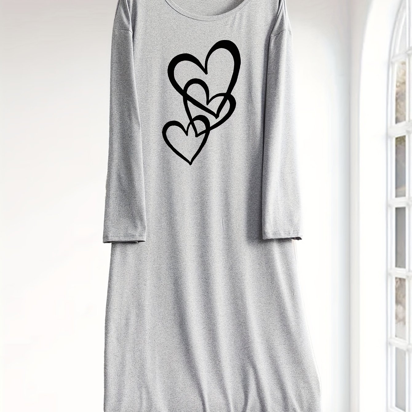 TEMU Printed Women's Wear Autumn And Winter Long Dress