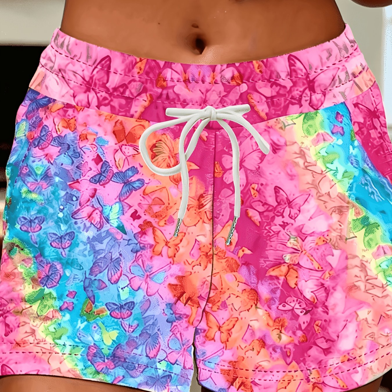 TEMU Women's Shorts - New European And Women's Shorts, Casual Waist-cinching Shorts, Swim Trunks And Beach Shorts