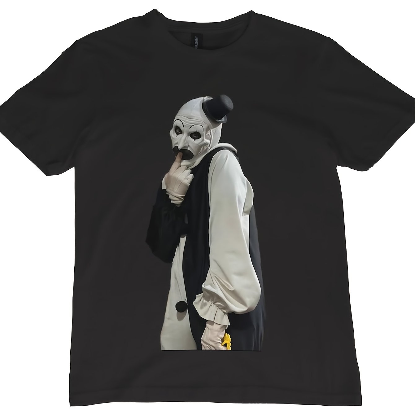 Image of 2026 New T-t Err Ifier | Sassy Horror Villain Tee, Funny Creepy Halloween Shirt, Cultie Graphic T Shirt, Casual Crew Neck, Stretch Fabric, Regular Fit, Print Pattern, Perfect For Men