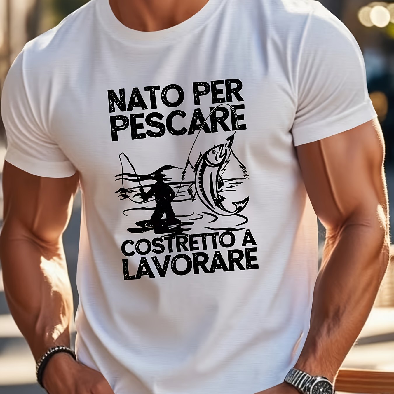 TEMU T-shirt da con divertente - Maglietta a con la 'Le forze NATO costringono a contro la volont�' - Camicia casual adatta sia per che formali -