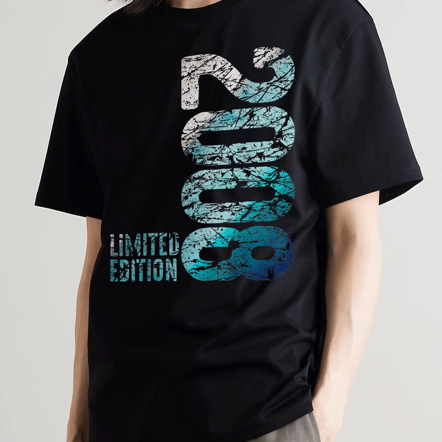 TEMU Gift For A Man's 18th Birthday. 2008 Special Edition T-shirt With Retro Design, Suitable For . Happy 18th Birthday!