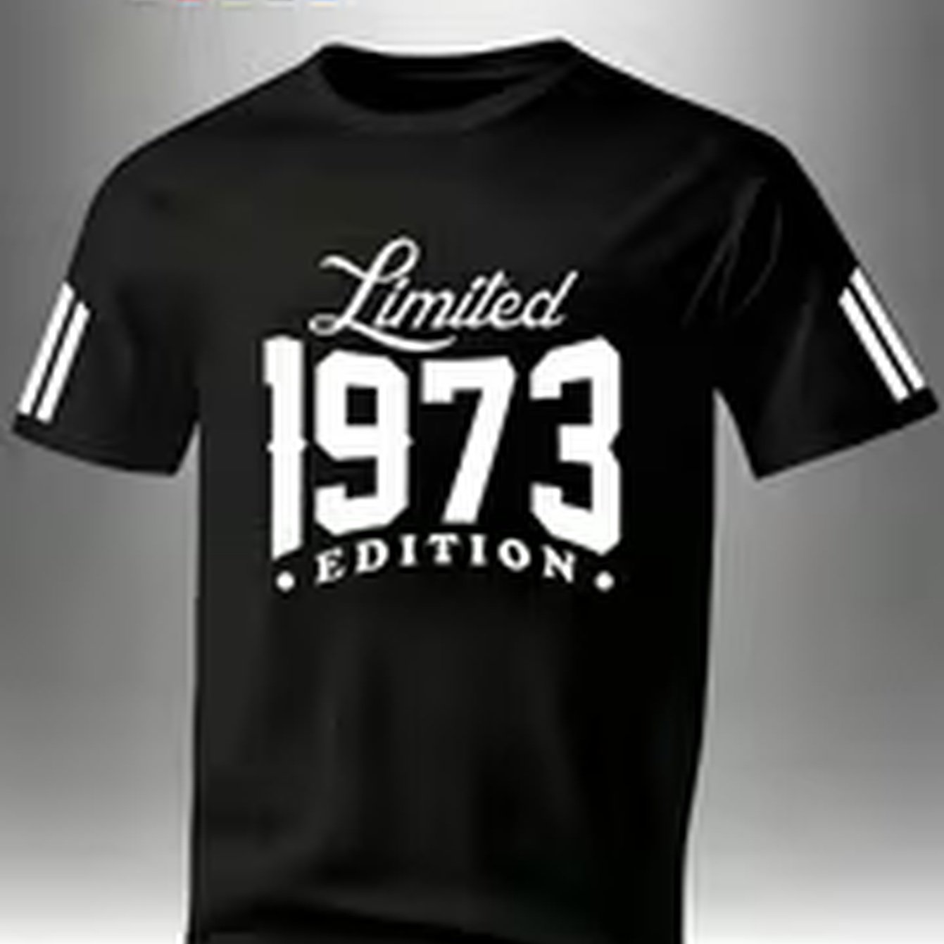 TEMU Men's Casual T-shirt - Lightweight Crew Neck Short Sleeve Tee With Creative And Stylish "cool Letters 1973 Edition" Graphic Print, Machine
