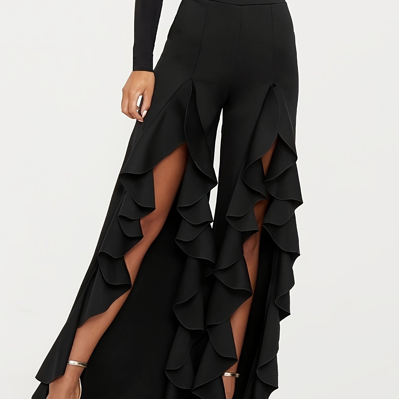 Image of Women's European And Casual Pants, Long Beach Pants, Loose Fit Elastic Waist Wide-leg Trousers, Seaside Vacation Beach Pants