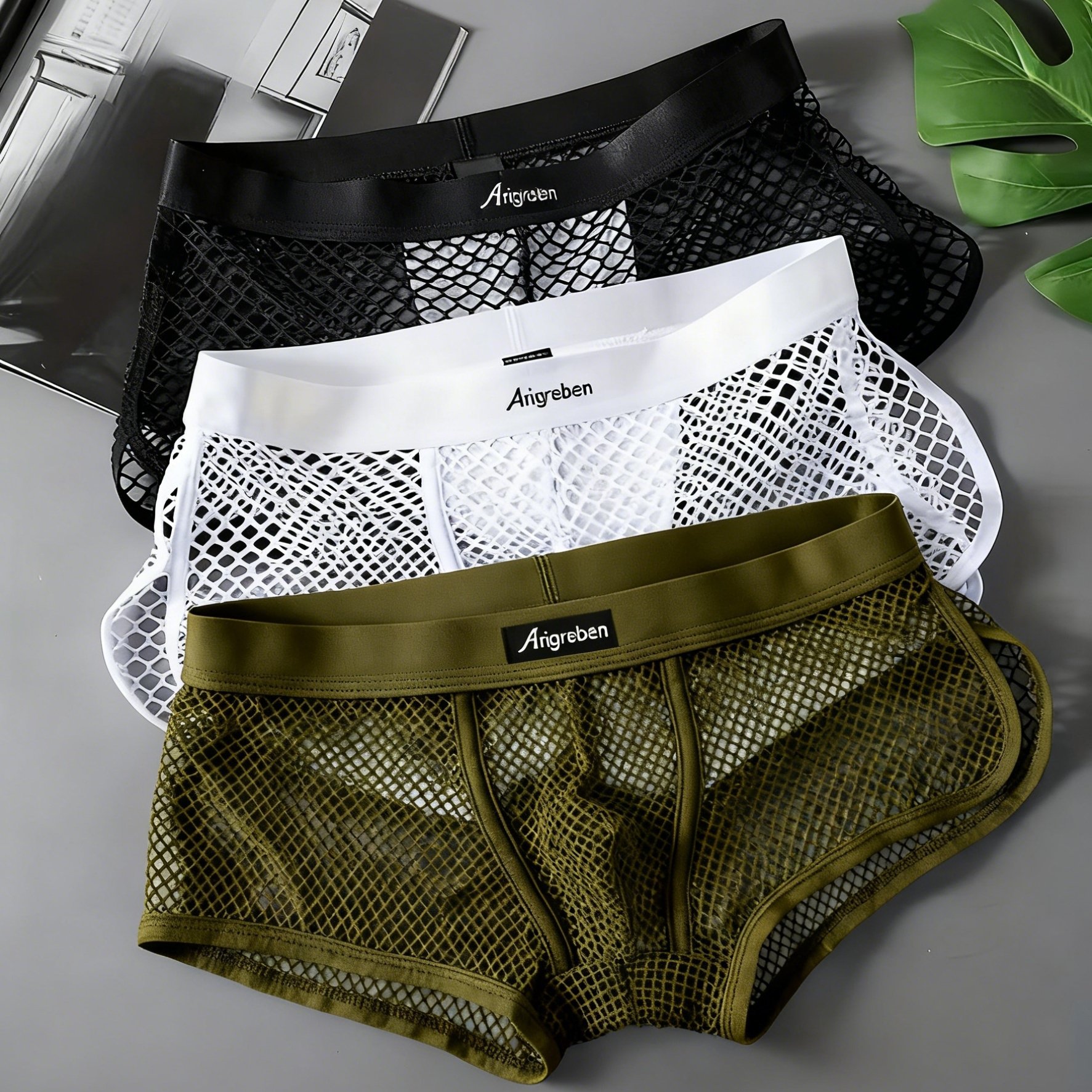 Image of 3pcs Men's Flat Corner Shorts | Breathable And Lightweight | Built In Bag Design | Suitable For Casual Sports Parties And