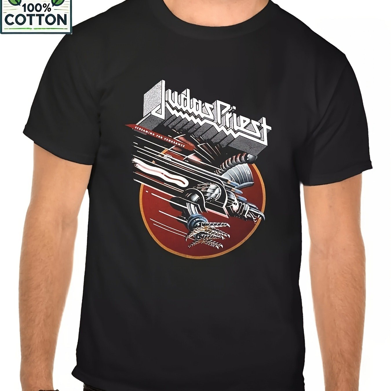 Image of Top Picklocaljudas Vintage Graphic T Shirt For Men Men 100 Cotton Retro Rock Band Tee With Iconic Logo Album Art, Regular Fit Short Sleeve Casual Shirt, Machine Washable, Clothi